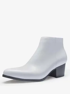 Men's Chelsea Boots Cowhide Chic Black Ankle Short Boots