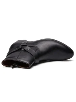 Men's Chelsea Boots Fabulous Buckle Pointed Toe Ankle Boots
