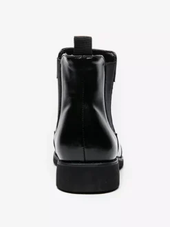 Mens Chelsea Boots Wingtip Pointed Toe Low Heel Ankle Boots