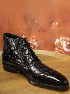 Mens Chukka Boots Real Leather Lace Up Short Ankle Boots