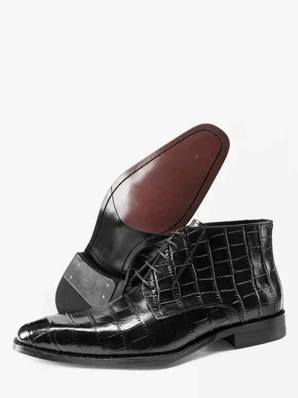 Mens Chukka Boots Real Leather Lace Up Short Ankle Boots