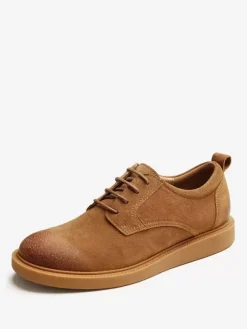 Men's Dress Shoes All-Match Board Leather British Style Shoes