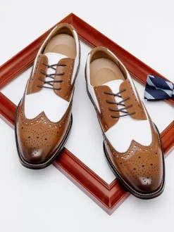 Men's Dress Shoes Derby Prom Party Wedding Shoes