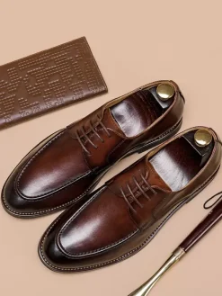 Mens Dress Shoes Derby Prom Party Wedding Shoes