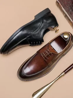 Mens Dress Shoes Derby Prom Party Wedding Shoes