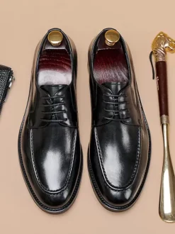 Mens Dress Shoes Derby Prom Party Wedding Shoes