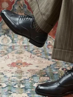 Men's Dress Shoes Fashion Round Toe Brogue Formal Wedding Shoes