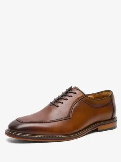 Men's Dress Shoes Fashion Square Toe Leather Prom Wedding Shoes