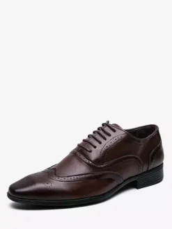 Men's Dress Shoes Modern Pointed Toe Lace Up Oxford Shoes