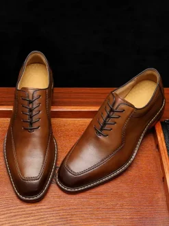 Men's Dress Shoes Oxford Prom Party Wedding Shoes
