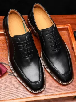 Men's Dress Shoes Oxford Prom Party Wedding Shoes
