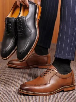 Men's Dress Shoes Oxford Prom Party Wedding Shoes