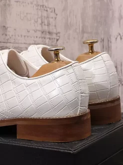 Men's Dress Shoes Quality Round Toe PU Leather