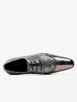 Men's Dress Shoes Quality Pointed Toe Strap Adjustable PU Leather