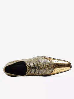 Men's Dress Shoes Quality Pointed Toe Strap Adjustable PU Leather