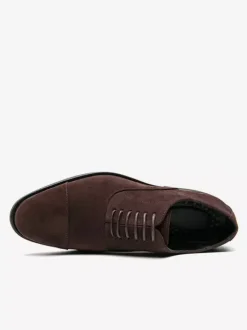 Men's Dress Shoes Round Toe Suede Leather Oxford Prom Homecoming Wedding Shoes