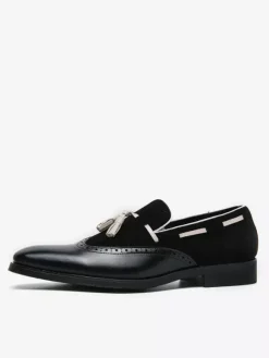 Men's Dress Shoes Round Toe Slip On Shoes With Tassels