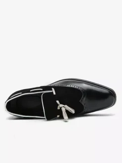 Men's Dress Shoes Round Toe Slip On Shoes With Tassels