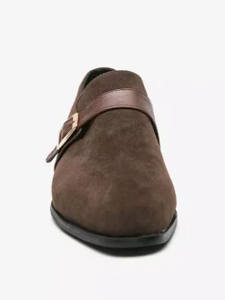 Mens Loafer Shoes Monk Strap Slip-On