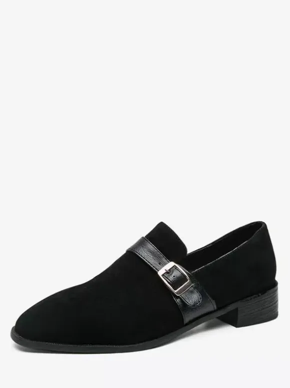Mens Loafer Shoes Monk Strap Slip-On