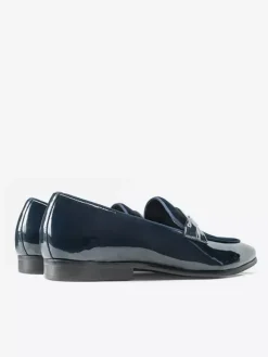 Men's Loafers Cowhide Round Toe Slip On Dress Shoes