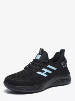 Mens Mesh Sneaker Slip-on High Range Lightweight Walking Shoes Non Slip Thick Sole Breathable Hiking Shoes