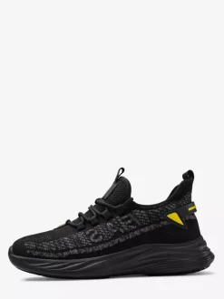 Mens Mesh Sneakers Lightweight High Range Jogging Shoes Non Slip Thick Sole Hiking Shoes