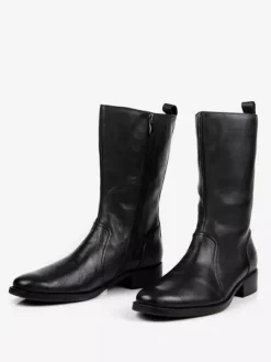 Men's Mid Calf Boots Shoes Work Boots Men's Boots Cowhide Classic Black