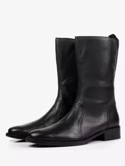 Men's Mid Calf Boots Shoes Work Boots Men's Boots Cowhide Classic Black
