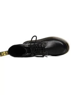 Men's Motorcycle Combat Flatform Lace Up Ankle Boots