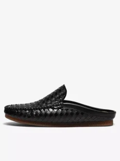 Mens Mules Slip-on Breathable Leather Soft Sole Loafers Shoes Comfortable Casual House Shoes