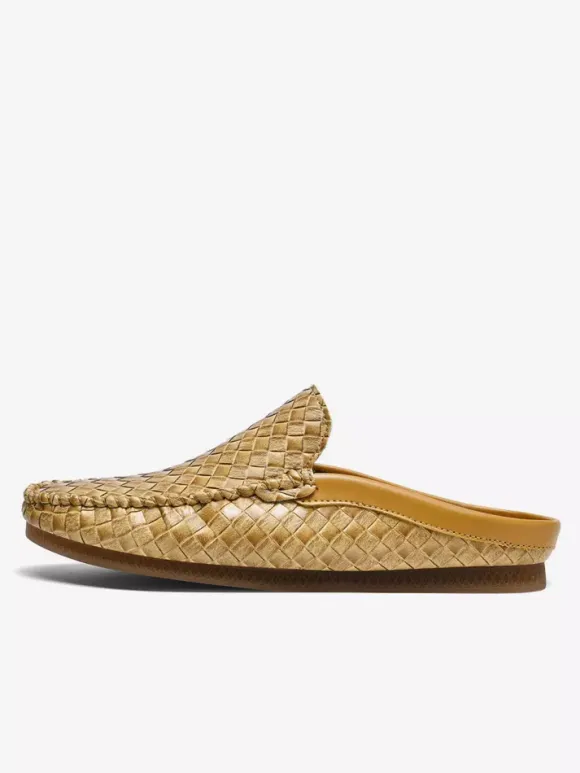 Mens Mules Slip-on Breathable Leather Soft Sole Loafers Shoes Comfortable Casual House Shoes