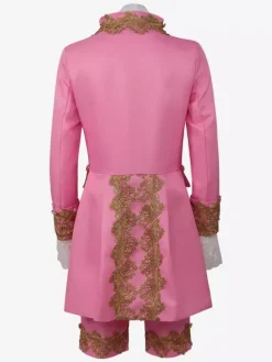 Men's Palace Prince Dress Performance Suit Cos Costume Medieval Retro Costume Burgundy