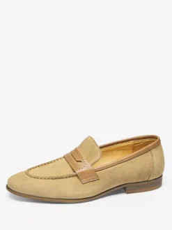 Mens Penny Loafer Leather Shoes