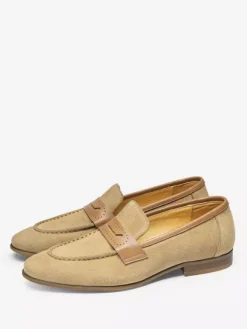 Mens Penny Loafer Leather Shoes