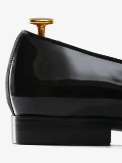 Men's Penny Loafers Modern Round Toe Slip-On Patent PU Upper Prom Party Wedding Shoes