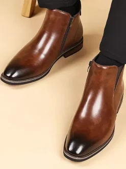 Mens Retro Chelsea Boots British Style Fashion Ankle Boots