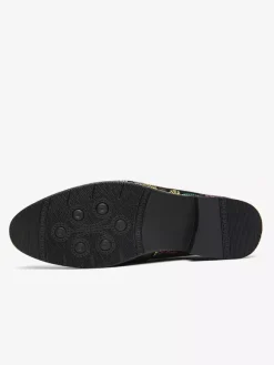 Mens Rivets Loafers Splice Printing Suede Penny Shoes Round Toe Low Heels Prom Shoes