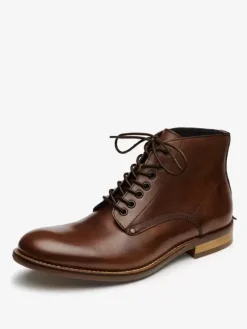Men's Shoes Work Boots Cowhide Classic Black Matin Short Ankle Boots