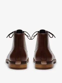 Men's Shoes Work Boots Cowhide Classic Black Matin Short Ankle Boots