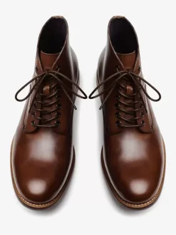 Men's Shoes Work Boots Cowhide Classic Black Matin Short Ankle Boots