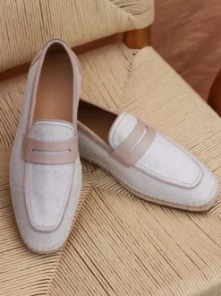 Mens Slip On Loafer Braided Rope Sole Espadrilles