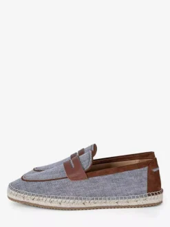 Mens Slip On Loafer Braided Rope Sole Espadrilles