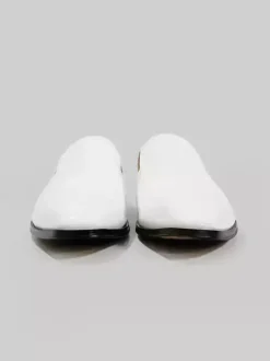 Men's Slip On Loafer Cut Out Dress Loafers Prom Party Wedding Shoes in Patent Leather V-shaped notches