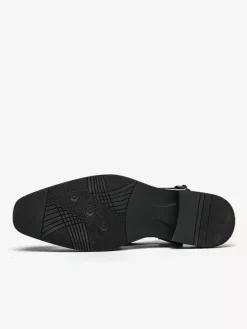 Men's Slip On Loafer Slippers Sling-Back Square Toe PU Loafer Shoes