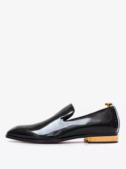 Mens Slip-On Loafer Pointed toe low heels patent Shoes