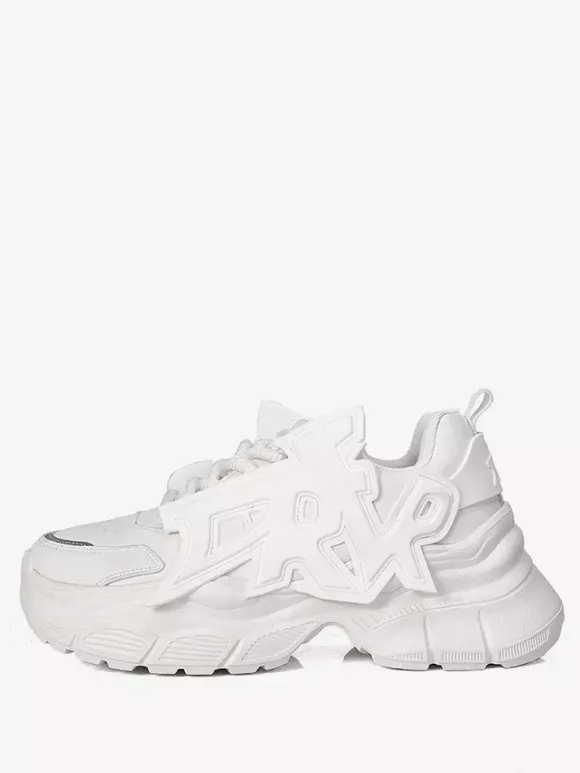 Mens Sneaker Graffiti-Print Non Slip Platform Chunky Running Shoes