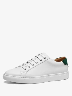 Mens Sneakers Comfy Cowhide Round Toe Lace UP Shoes