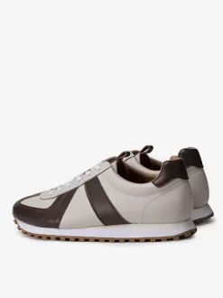 Mens Sneakers Cosy Leather Pointed Toe Basket Soprt Shoes
