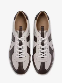 Mens Sneakers Cosy Leather Pointed Toe Basket Soprt Shoes